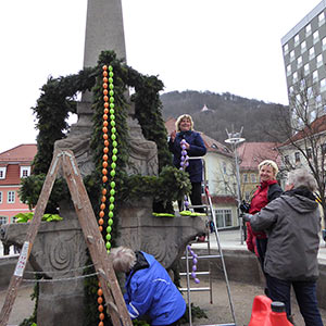 Baumfest auf dem Marktplatz Suhl