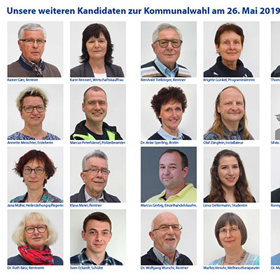 Freie Wähler Suhl Wahl-Flyer