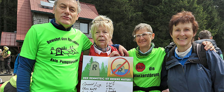 Protest am 01.05.2017: Kein Pumpspeicher am Rennsteig