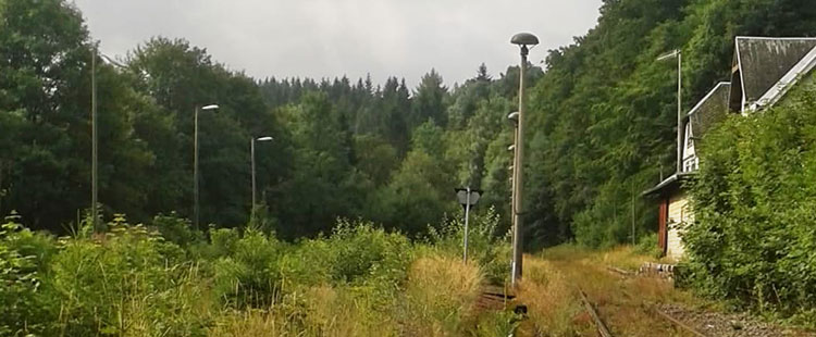 Bahnhof Schmiedefeld 2019 (Foto: Sylvia Hamatschek)