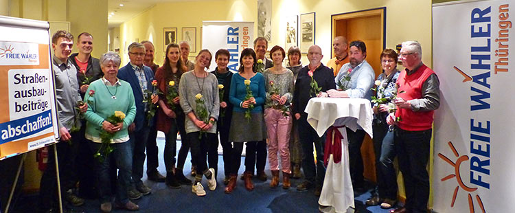 Kandidaten der Freien Wähler Suhl zur Kommunalwahl 2019 (Foto: Klaus Rennert)