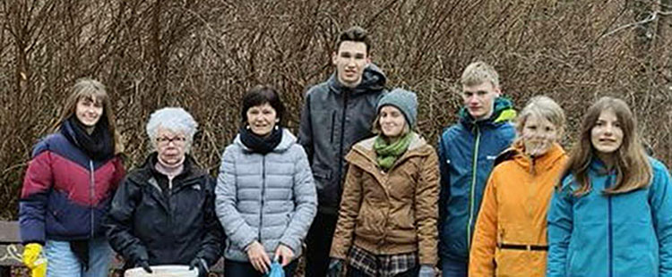 Fridays for future: Reinigungsaktion im Stadtpark Suhl am 07.02.2020