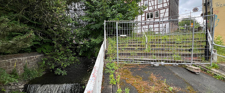 Lauter-Wassertreppe an der Döllstraße in Suhl (Foto: Andreas Kuhrt)