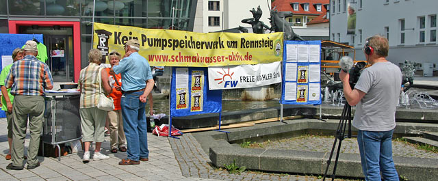 Aktion: Kein Pumpspeicher am Rennsteig (Foto: Erhard Kretschmann)