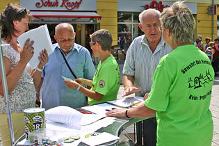 Aktion: Kein Pumpspeicher am Rennsteig (Foto: Erhard Kretschmann)