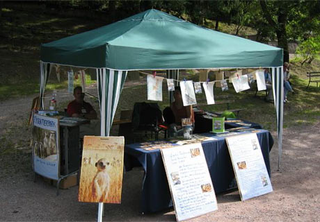Spenden-Stand beim Tierparkfest 2009 | Foto: Ingrid Ehrhardt